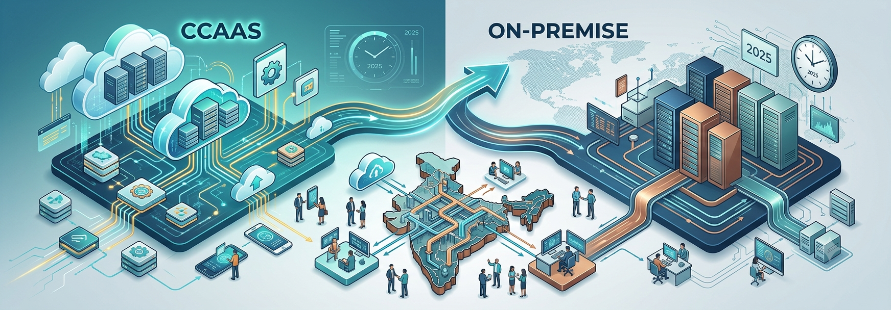 CCaaS vs On-Premise Contact Centre — Making the Right Decision for Your Organisation
